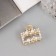 Hair crab "Samantha Galant" straight, 3 cm, gold