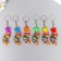 Trick rubber "Rainbow caterpillar" mix 2x2x7.5 cm