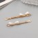 Invisibility for hair "Gloria" (set 2 pcs) bow, 6 cm, gold