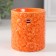 Aroma lamp ceramics "chamomile" orange 6.7x6.7x7.5 cm