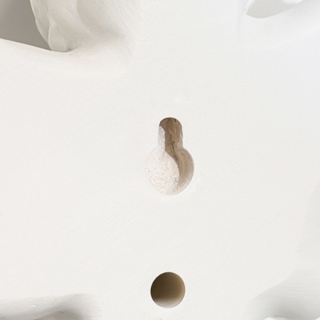 Wall deaf "Angels" 4 pieces 20.5 x 14.5 x 5.5 cm, white with gold-3