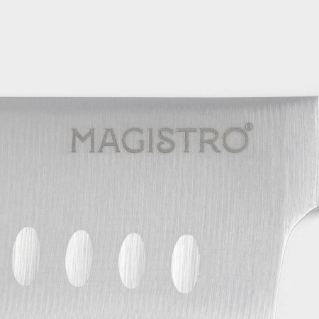 Knife Santoku kitchen Magistro Fedelaso, blade length 17.8 cm-5