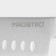 Knife Santoku kitchen Magistro Fedelaso, blade length 17.8 cm