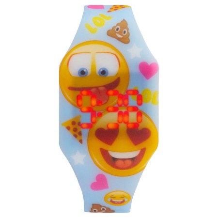 Watch of washing electronic, children's, "emoticons", strap L-23.5 cm