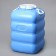 Food flash, 100 l, neck 19 cm, blue