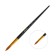 Synthetic brush, round, hard, shortened insert, rubloff Series 1317 No. 10, long black matte handle, yellow clip