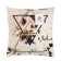 Pillowcase decorative Ethel "Triangles" 40x40 cm, velor