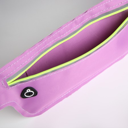 Lightning waist bag, reflective elements, lilac color-4
