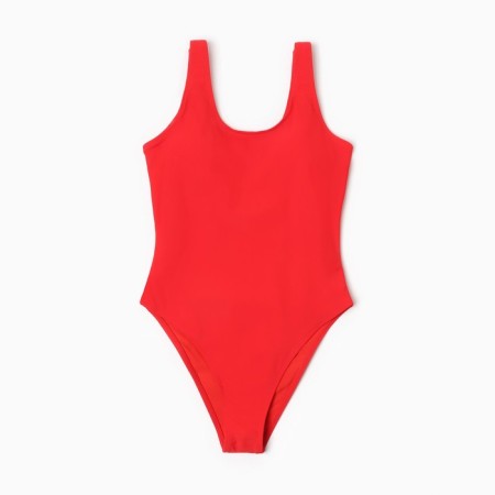 Swimsuit Women's Assigned plain minaku, red color, size 50-4
