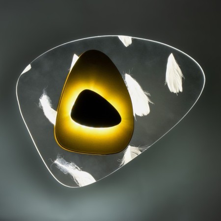 Bra "August" LED 5W gold-black 20x26x4.5cm-3