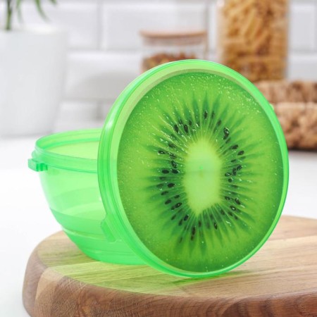 Container Plastic food "Juicy fruit", 900 ml, color mix-3