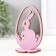 Easter decor "Rabbit" 6.5x4.7x9.3 cm (set 2 parts) purple