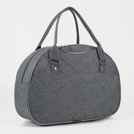 Road bag with lightning, external pocket, gray color