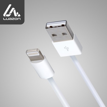 Luazon, Lightning cable - USB, 1 A, 0.9 m, white
