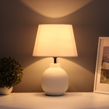 LUEZE table "Louise" 1x40W E27 White 25x25x38, 5cm-1