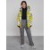 Ski jacket female, size 48, yellow color