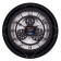 Watching clock, interior "skeleton", silent, d-40 cm, black case, aa