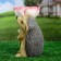 Garden figure "Hedgehog with flower" 25x17cm