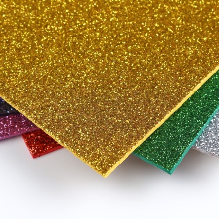 A set of glitter foamiran "Magic 4 Hobby" Assorted No. 1, 20x30 cm, 2 mm, 10pcs-1