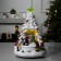 LED figure "Christmas tree" 10 × 23 × 10 cm, polystone, AAX3 batteries (not complete), USB, glow warm white
