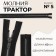 Lightning "Tractor", No. 5, connective, decorative link "Akuli tooth", castle machine, 60 cm, black/black nickel