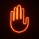 LED plate on glass, 12V, 3 images, red color, remote control, wire 15 cm