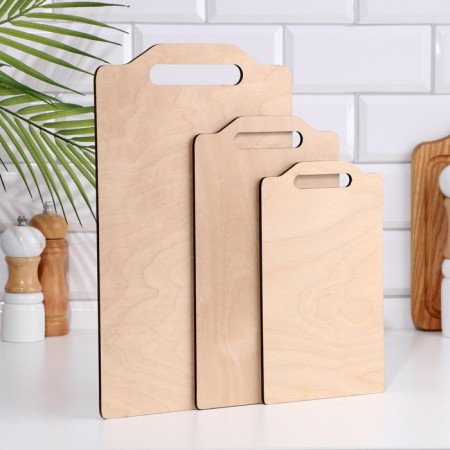 Set of cutting boards "rectangle" handle of the bracket 3 pcs
