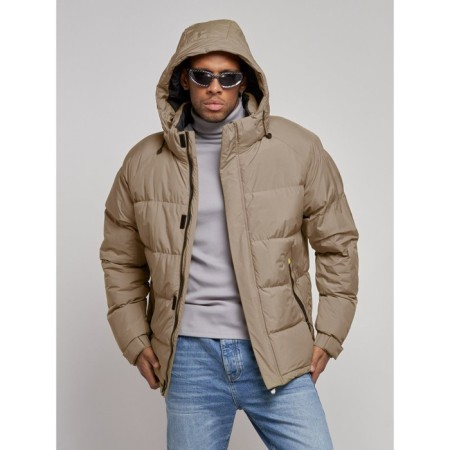 Sports male winter, size 52, beige color-5
