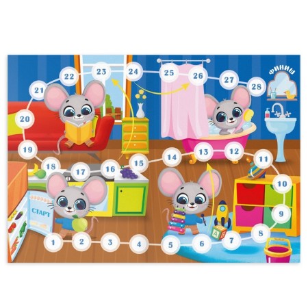 Board game "Tracker of healthy habits", 5+-3