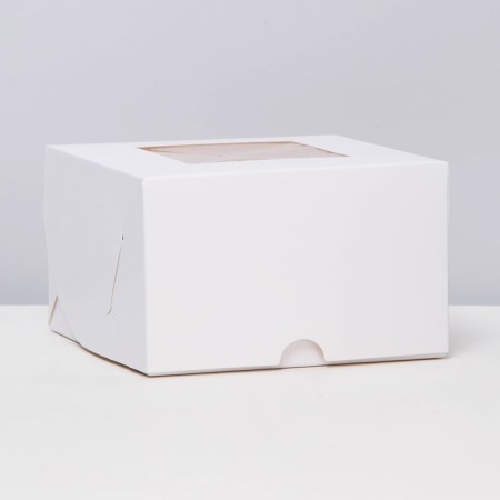 Packaging for 4 mini-driving white with a window, 13 x 13 x 8 cm-1