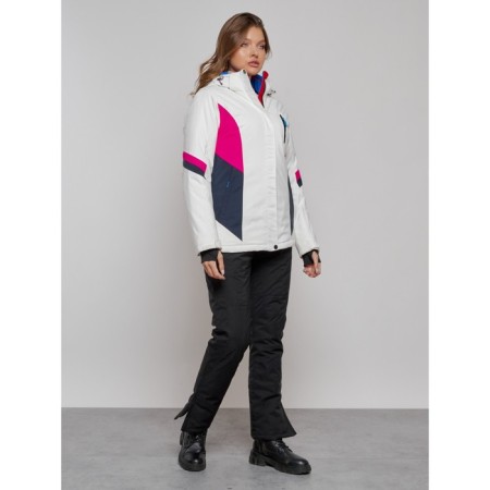 Ski jacket women's winter, size 44, white color-13