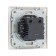 Roset with USB-A + USB-C connectors, 2.1 A, 5V, TOT ELEAGANT, Hidden, Silver