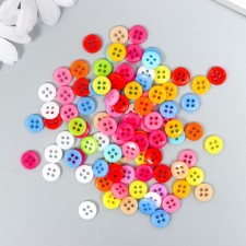 A set of buttons of decorative plastic 