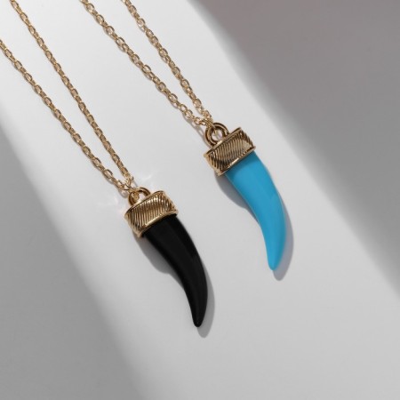 Kulons "Uzolnutor" fangs, the color of black and blue in gold, 45 cm