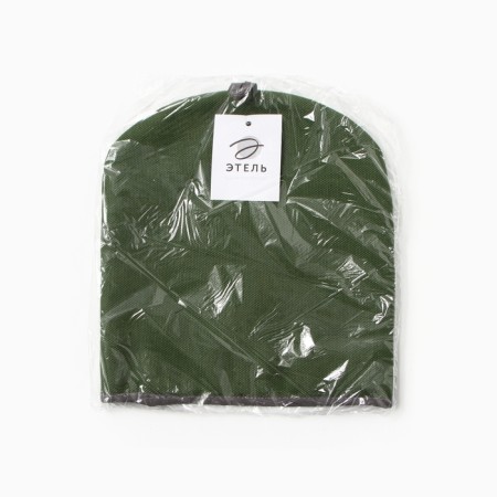 Грелка на чайник Этель Home collection green 28х28см, 56%лён, 44%хл-6