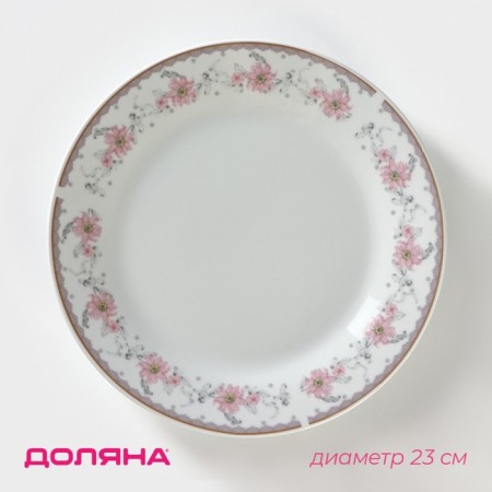 Plate Ceramic dinner shade "Madonna", d = 23 cm, white color