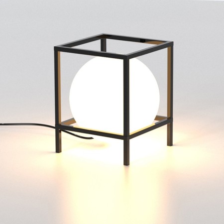 MANTRA Desigual, E27, 1x20W, 190x190x240 mm table lamp, black color is-1