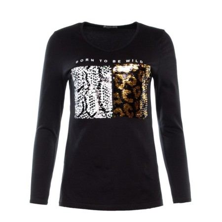 Women's tunic, black color, size 42-2
