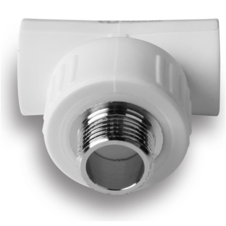 Combined Aqualink, polypropylene tee, d = 25 mm x 1/2 ", external thread-1