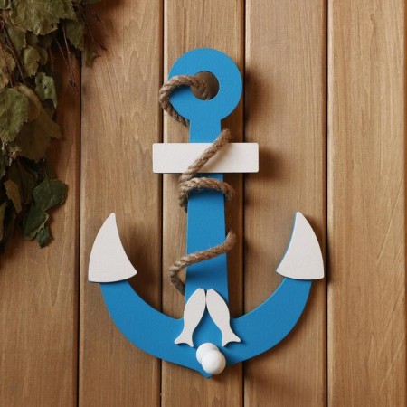Ban "anchor with a fish" blue 28x20x6cm-4