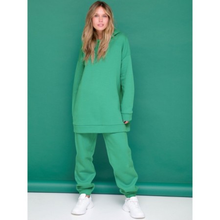 Female trousers, size XL, green color-4