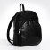Women's backpack city, Textura, black color