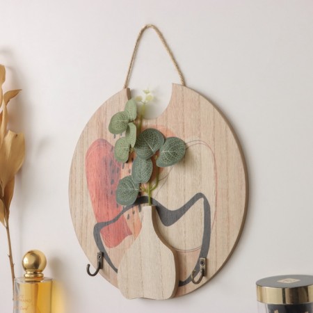 Decorative wood hooks "Abstraction. Fruit. Flower" 1.5x23.4x22.5 cm-1