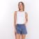 Women's shorts everyday, blue color, size 44