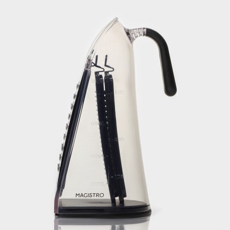 Grater kitchen Magistro Gretta, 3 blades included, anti -slip base-4