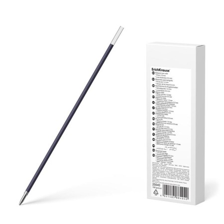 Ballic shaft 1.0 mm, erichkrause, for pens R-301 Stick, etc., 140 mm, blue ink blue
