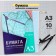 Large-scale-cordial A3 paper 10 sheets of Calligrata, blue mesh