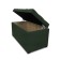 Puff with a lid and weight, 800 × 400 × 420 mm, Velur Dream, Forest color