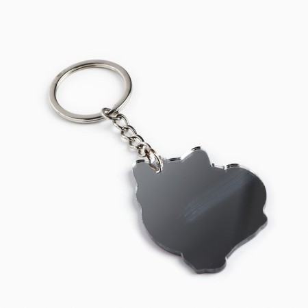 Key keychain mirror “You look cunning”, 9 x 4.1 cm-3