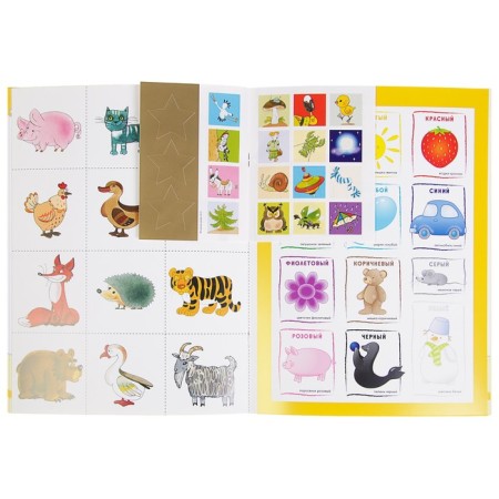 Full annual course from 4 to 5 years. 12 books with games and stickers. Denisova D., 180 p.-9